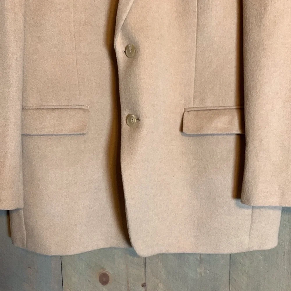 Lauren Ralph Lauren tan camel hair blazer jacket Size 44L